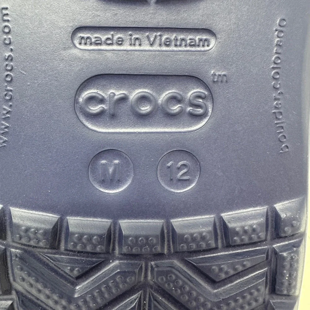 Crocs Grateful Dead 50th Anniversary Clogs Mens 12 Navy Blue Green‎ Dancing Bear